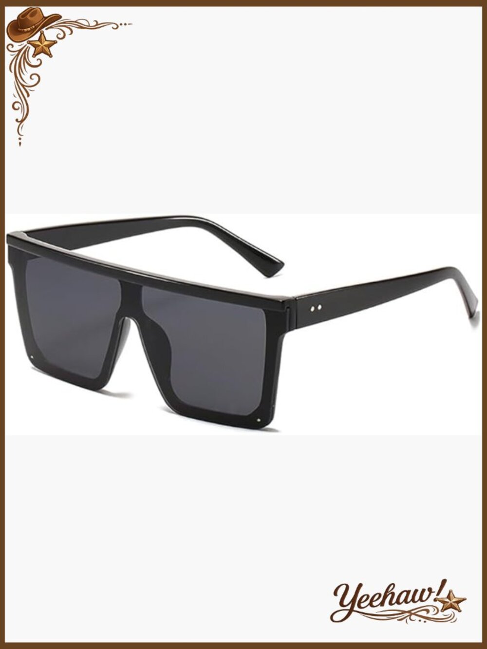 Oversized Square Sunglasses Flat Top Fashion Shades UV Protection